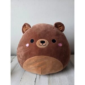 Squishmallows omar 16" bear plushie pillow large squishy stuffed
